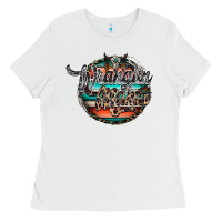 White wranglinn mama Ladies Tee - RacoonDesign