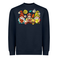 Navy sports gnomies Heavyweight Sweatshirt - NancyCooperArtShop