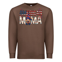 Chestnut American mama with gnome Mother's Day Premium Sweatshirt - HowdyJamesFarm