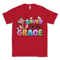 Red saved by his grace Classic Tee - MaliasSmallBusiness