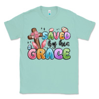Seafoam saved by his grace Classic Tee - MaliasSmallBusiness
