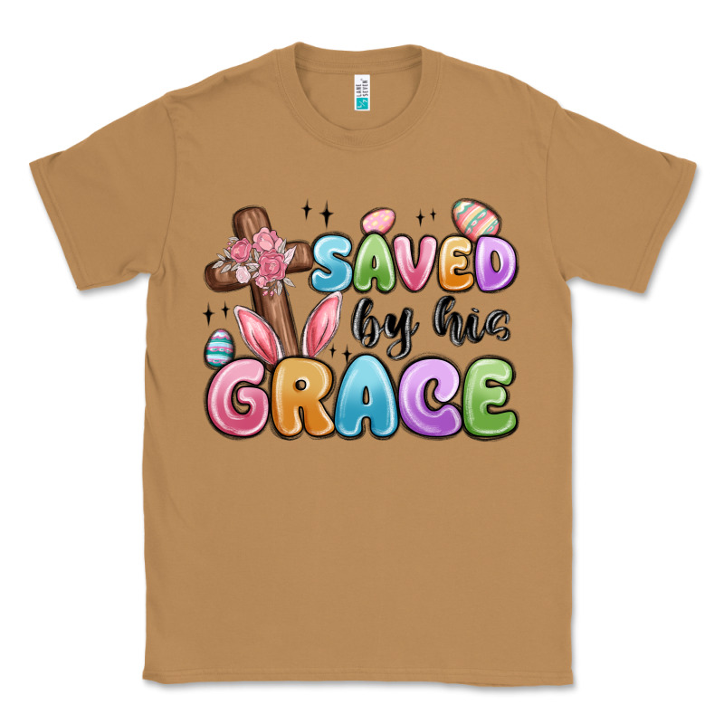 Saved By His Grace Classic Tee by MaliasSmallBusiness | Teevron