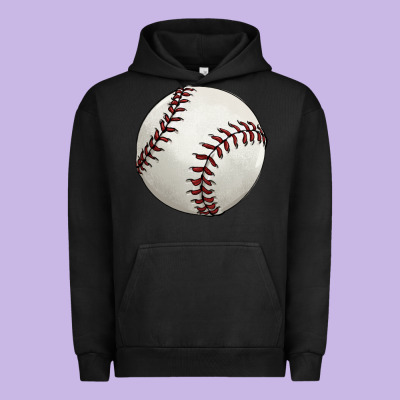 Baseball Ball Urban Hoodie Designed By Fadigitalartstudio