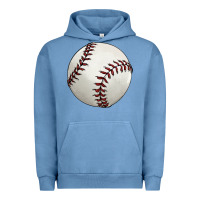 Pigment Pebble Blue baseball ball Urban Hoodie - FaDigitalArtStudio