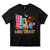 Black booktrovert Heavy Core Tee - JahusDesignShop