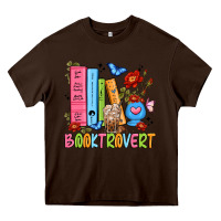 Chocolate Brown booktrovert Heavy Core Tee - JahusDesignShop