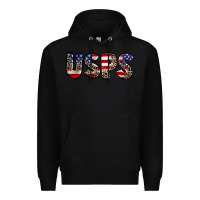 Black usps 4th of july Premium Hoodie - CowGirlArtShop