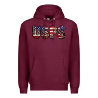 Burgundy usps 4th of july Premium Hoodie - CowGirlArtShop