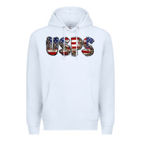 White usps 4th of july Premium Hoodie - CowGirlArtShop
