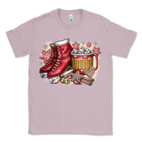 Lilac Christmas Ice Skating Classic Tee - CowhideDigitalArt