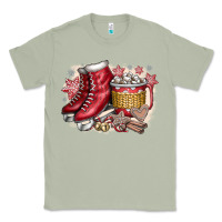 Matcha Christmas Ice Skating Classic Tee - CowhideDigitalArt