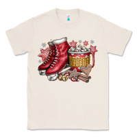 Natural Christmas Ice Skating Classic Tee - CowhideDigitalArt