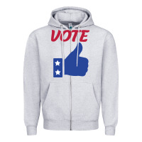 Heather Grey Vote Zipper Hoodie - Bettercallsaul