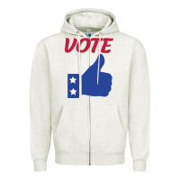 Oatmeal Heather Vote Zipper Hoodie - Bettercallsaul
