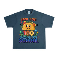Midnight Navy taco bout 100 days of school Urban Heavy Tee - MaliasSmallBusiness