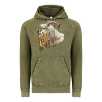 Vintage Olive kiko goat face Vintage Hoodie - LillyAllenDesigns