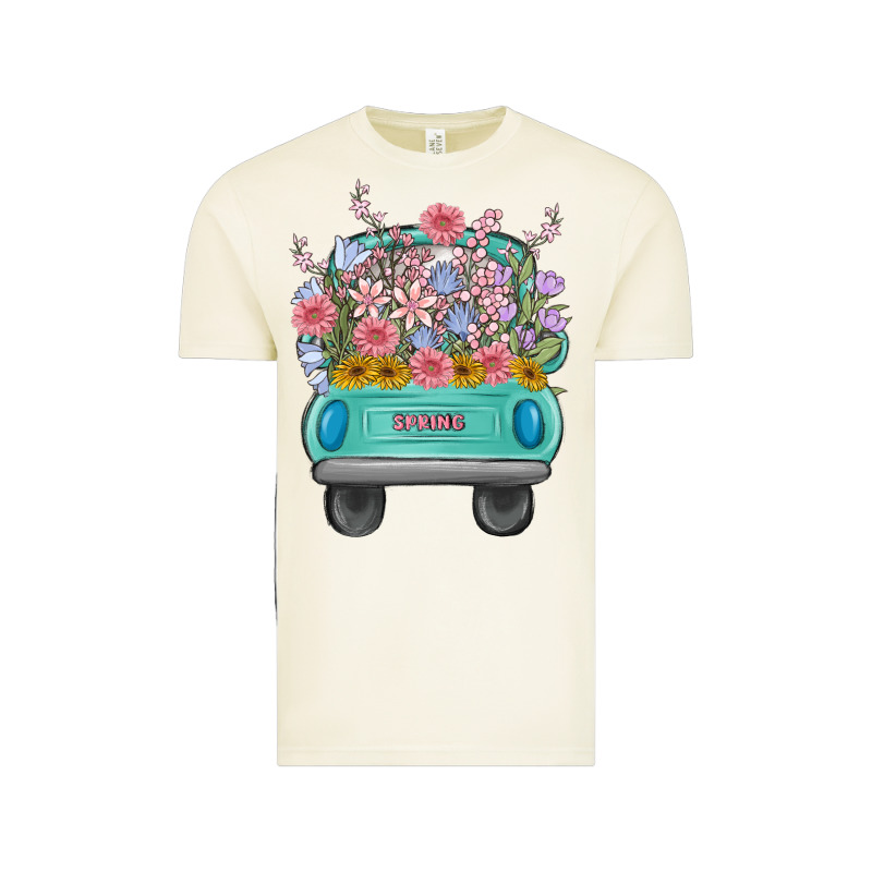 Truck With Flowers Vintage Tee by MaliasSmallBusiness | Teevron