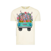 Vintage Arctic truck with flowers Vintage Tee - MaliasSmallBusiness
