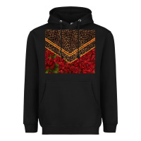 Black red roses with leopard Heavyweight Hoodie - TumblerDesignByShophia