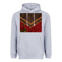Heather Grey red roses with leopard Heavyweight Hoodie - TumblerDesignByShophia