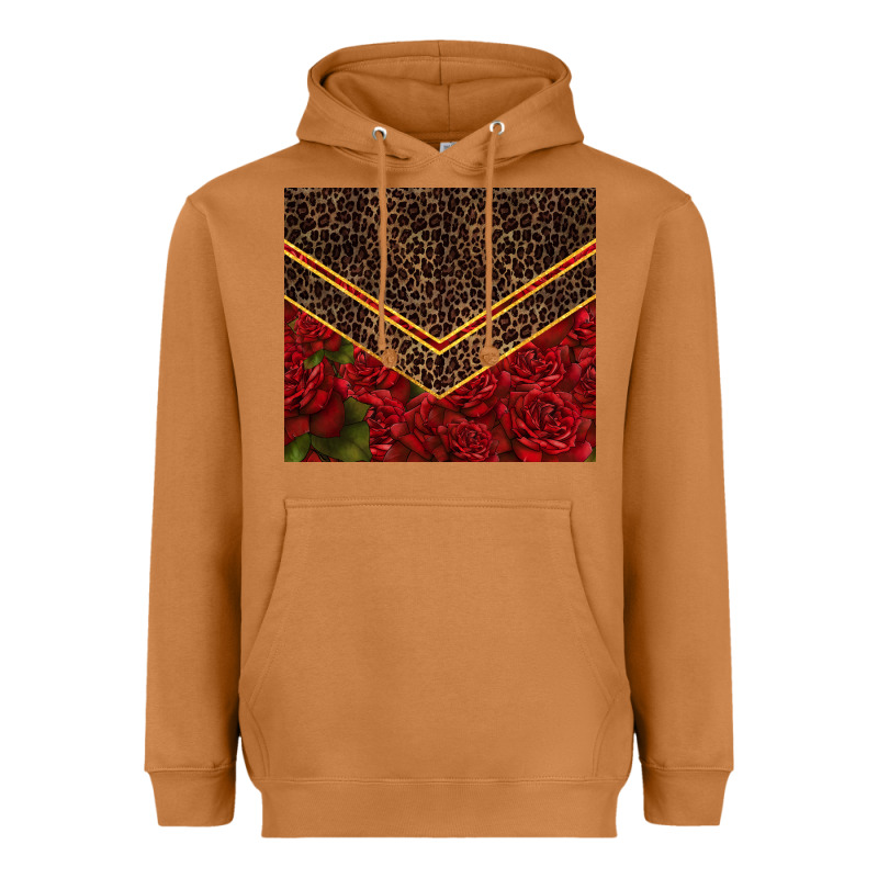 Red Roses With Leopard Heavyweight Hoodie by TumblerDesignByShophia | Teevron