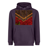 Plum red roses with leopard Heavyweight Hoodie - TumblerDesignByShophia