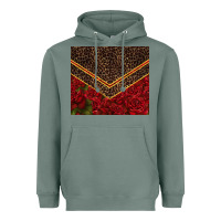 Sage red roses with leopard Heavyweight Hoodie - TumblerDesignByShophia