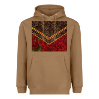 Toasted Coconut red roses with leopard Heavyweight Hoodie - TumblerDesignByShophia