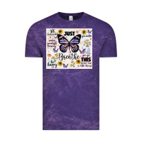 Cloud Purple just breathe Vintage Tee - JahusDesignShop