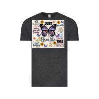 Vintage Black just breathe Vintage Tee - JahusDesignShop