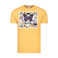 Vintage Mustard just breathe Vintage Tee - JahusDesignShop
