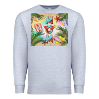 Heather Grey summer mom Premium Sweatshirt - TumblerDesignByShophia