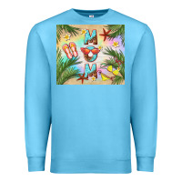 Ocean Blue summer mom Premium Sweatshirt - TumblerDesignByShophia