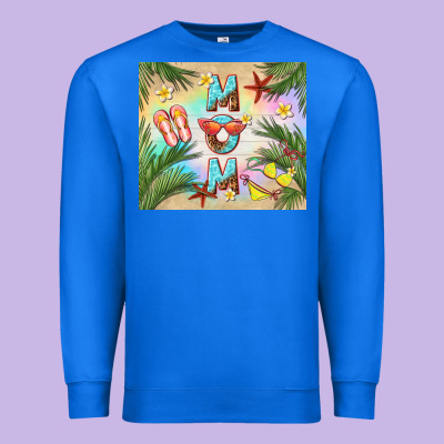 Summer Mom Premium Sweatshirt Designed By Tumblerdesignbyshophia