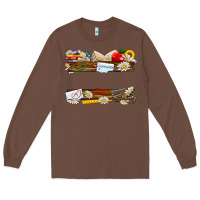 Chestnut floral teacher custom name Long Sleeve Tee - NancyCooperArtShop