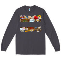 Smoke floral teacher custom name Long Sleeve Tee - NancyCooperArtShop
