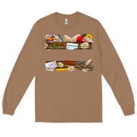 Toasted Coconut floral teacher custom name Long Sleeve Tee - NancyCooperArtShop
