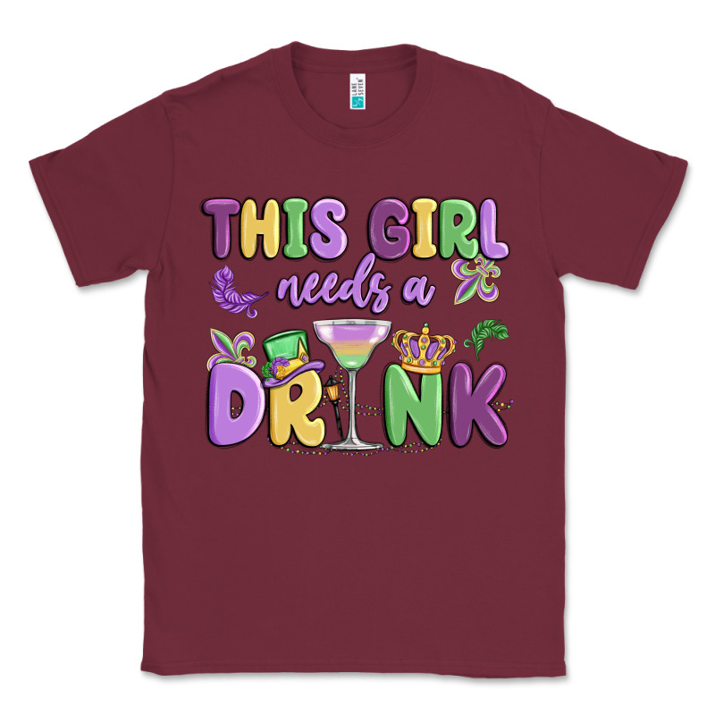 This Girl Needs A Drink Classic Tee by MaliasSmallBusiness | Teevron