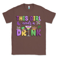 Chestnut this girl needs a drink Classic Tee - MaliasSmallBusiness