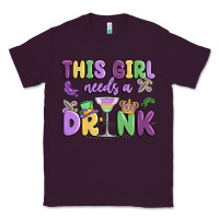 Plum this girl needs a drink Classic Tee - MaliasSmallBusiness