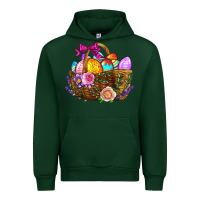 Forest Green Easter Eggs Hamper Urban Hoodie - BundleAndBundleShop