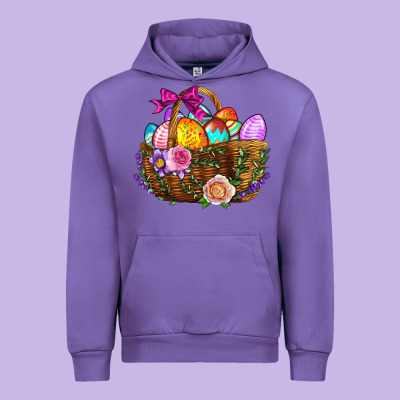 Easter Eggs Hamper Urban Hoodie Designed By Bundleandbundleshop