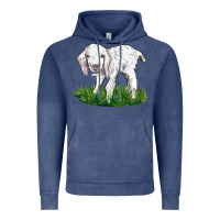 Vintage Denim Baby Angora Goat Vintage Hoodie - LillyAllenDesigns