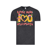 Little Miss 100 Days Smarter Vintage Tee | Teevron