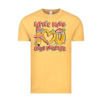 Vintage Mustard little miss 100 days smarter Vintage Tee - MaliasSmallBusiness
