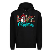 Black love christmas snowman Premium Hoodie - JahusDesignShop