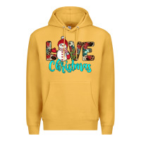 Mustard love christmas snowman Premium Hoodie - JahusDesignShop