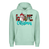 Seafoam love christmas snowman Premium Hoodie - JahusDesignShop