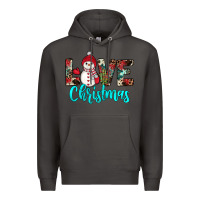 Smoke love christmas snowman Premium Hoodie - JahusDesignShop
