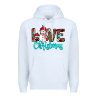 White love christmas snowman Premium Hoodie - JahusDesignShop